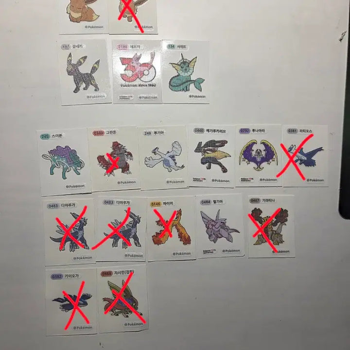 [BUNJANG] Pokemon Stickers Bundle Set / 포켓몬 띠부씰 일괄 판매