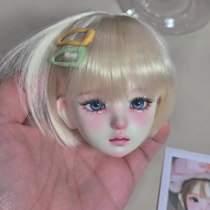 [BUNJANG] MSD Size 1/4 Lena Head Doll / 안구포함 풀박스 구관 msd 레나 헤드 구체관절인형