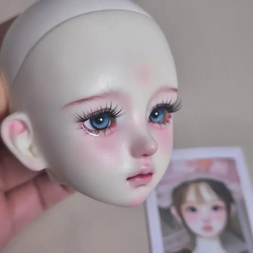 [BUNJANG] MSD Size 1/4 Lena Head Doll / 안구포함 풀박스 구관 msd 레나 헤드 구체관절인형