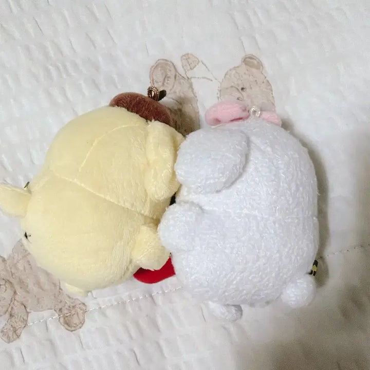 [BUNJANG] Pompompurin Macaron Heart Couple Mascot Doll Set / 폼폼푸린 마카롱 하트커플 마스코트 인형 세트