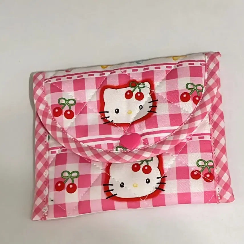 [BUNJANG] Handmade Vintage Hello Kitty Pouch Wallet / 핸드메이드 고전키티지갑 핸메키티지갑 키티파우치 고전키티