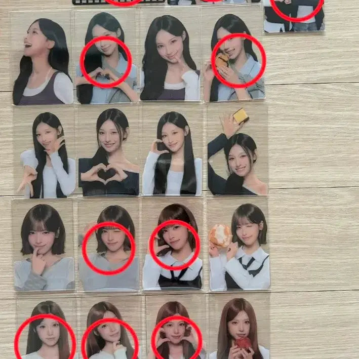 [BUNJANG] Ressenne Transparent Card Bundle Set / 리센느 투명카드 일괄판매
