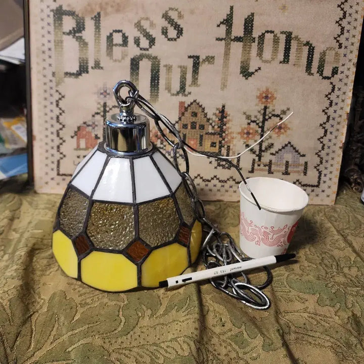 [BUNJANG] Stained Glass Ceiling Light (16cm Diameter) / 스테인드글라스 천장등 지름16cm30000원