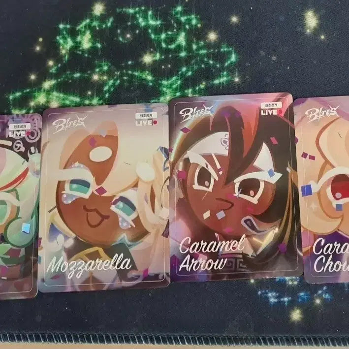 [BUNJANG] Cookierun Kingdom Bites Photocard Bundle Set / 쿠키런킹덤 바이츠 포토카드 4장 일괄