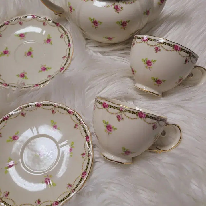 [BUNJANG] Imported Floral Teapot Set / 수입 플로럴 티팟세트
