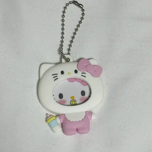 [BUNJANG] Sanrio Characters Baby Mascot Photo Badge Keychain Hello Kitty / 산리오 캐릭터즈 포토뱃지 마스코트 베이비 키링 헬로키티
