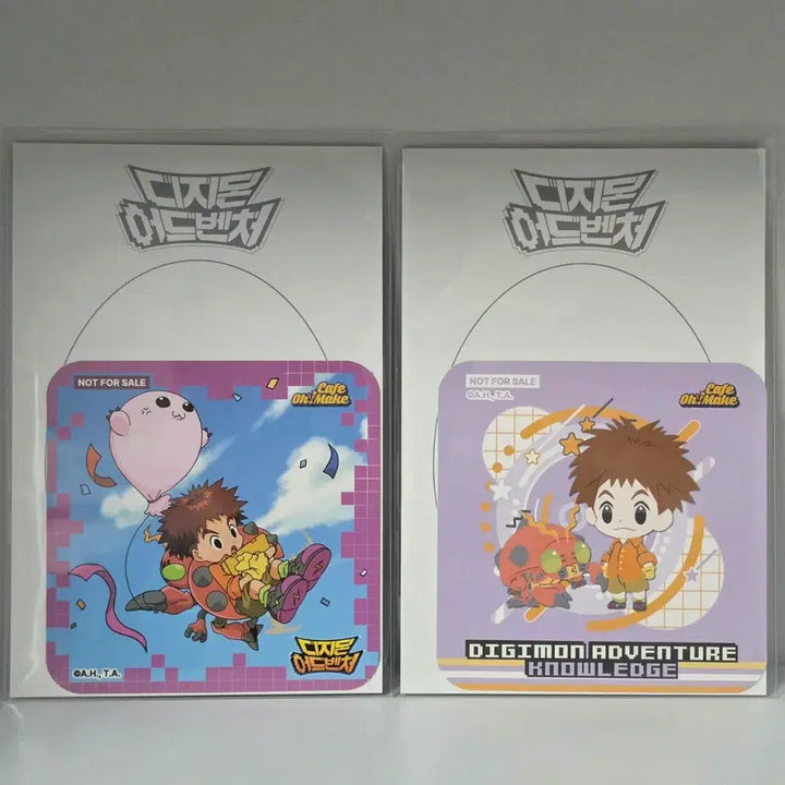 [BUNJANG] Digimon Digimon Adventure Collaboration Cafe Special Postcard Coaster Set (4 types) / 디지몬 디지몬어드벤처 콜라보카페 오마케 특전엽서 코스터 4종 반택무료 일괄판매 양도