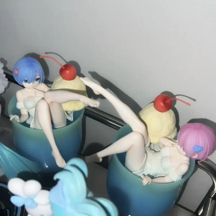 [BUNJANG] Re:Zero Rem &amp; Ram Cream Soda Ver. Figure / 리제로 렘람 크림소다 피규어 양도