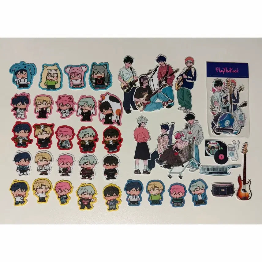[BUNJANG] PlaYve Kimmaerong Jo Gak Sticker Bundle Set / 플레이브 꿉이님 김매롱님 조각스티커 일괄 양도
