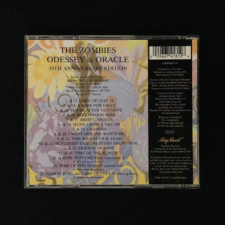 [BUNJANG] The Zombies Odessey &amp; Oracle CD / [CD중고] 좀비스 (The Zombies) / Odessey &amp; Oracle