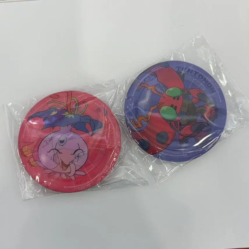 [BUNJANG] Digimon Lenticular Badge (Piyomon, Tentomon) / 디지몬 렌티큘러 뱃지(피요몬, 텐타몬)