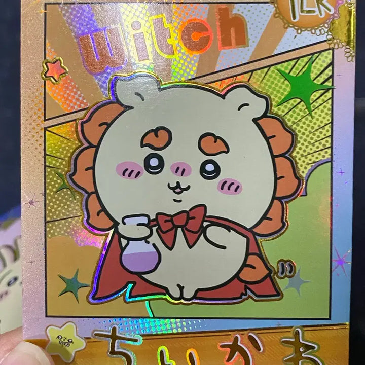 [BUNJANG] Cheekawa Shisa Glitter Card / 먼작귀 치이카와 시사 반짝이 카드