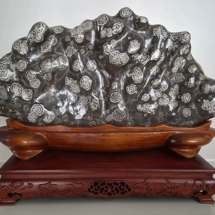 [BUNJANG] Cheongsong Flower Stone Display Pedestal / 수석  청송꽃돌