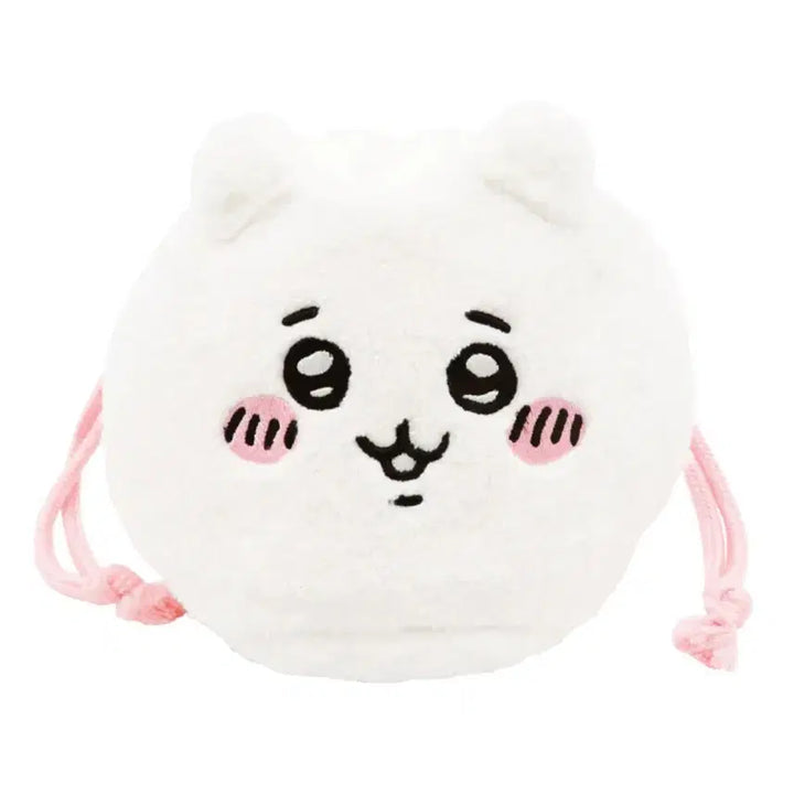 [BUNJANG] Chiikawa Drawstring Pouch / 먼작귀 치이카와 복조리 페이스 조리개 파우치