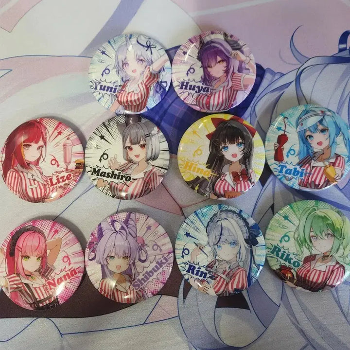 [BUNJANG] Stellive Six Star Popup Can Badge Bundle Set / 일괄) 스텔라이브 식스스타 팝업 캔뱃지