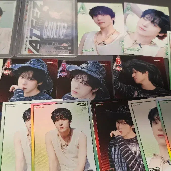 [BUNJANG] ATEEZ Yunho 16 Types Bundle Set / 테레카 에이티즈 ateez 윤호 16종 일괄 팝니다.
