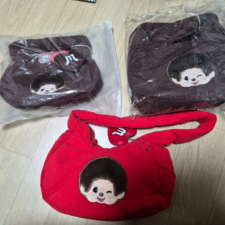 [BUNJANG] Monchhichi Mini Soga Bag Eco Bag Bundle Set / 베스킨라빈스 몬치치가방 미니소가방,에코백일괄판매