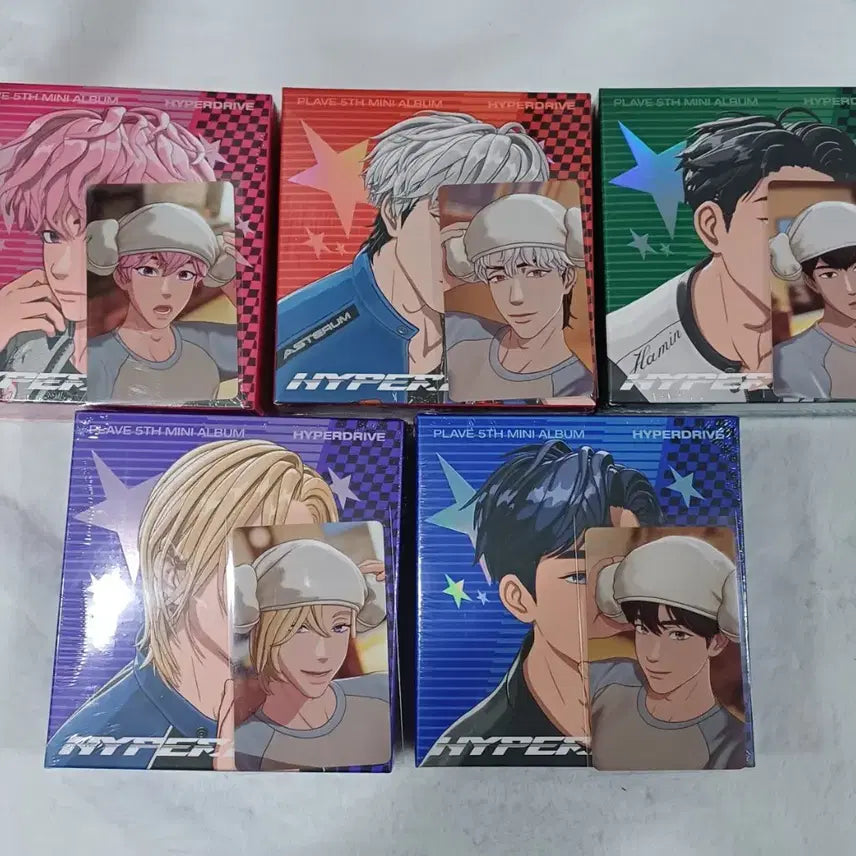 [BUNJANG] PLAVE Hyperdrive Buffs Towel Bundle Set + Special POB (Sealed) / [5종세트+5종특전]플레이브 미개봉 앨범 타월 towel 하이퍼드라이브 버프즈 특전  양도