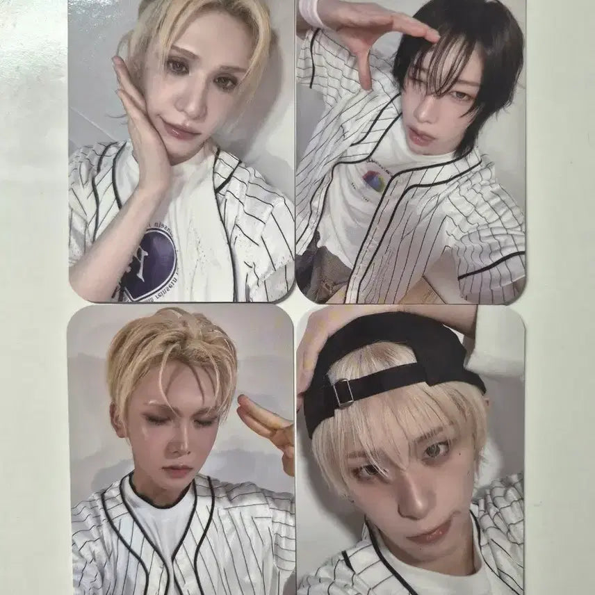 [BUNJANG] XLOV Baseball Team Photocard Bundle Set POB 4 / 엑스러브 xlov 야구부 포카 미공포 4 set