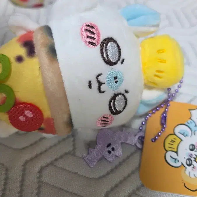 [BUNJANG] Pizza Cany Momonga Mascot Keychain / 피자 카니 모몽가 마스코트