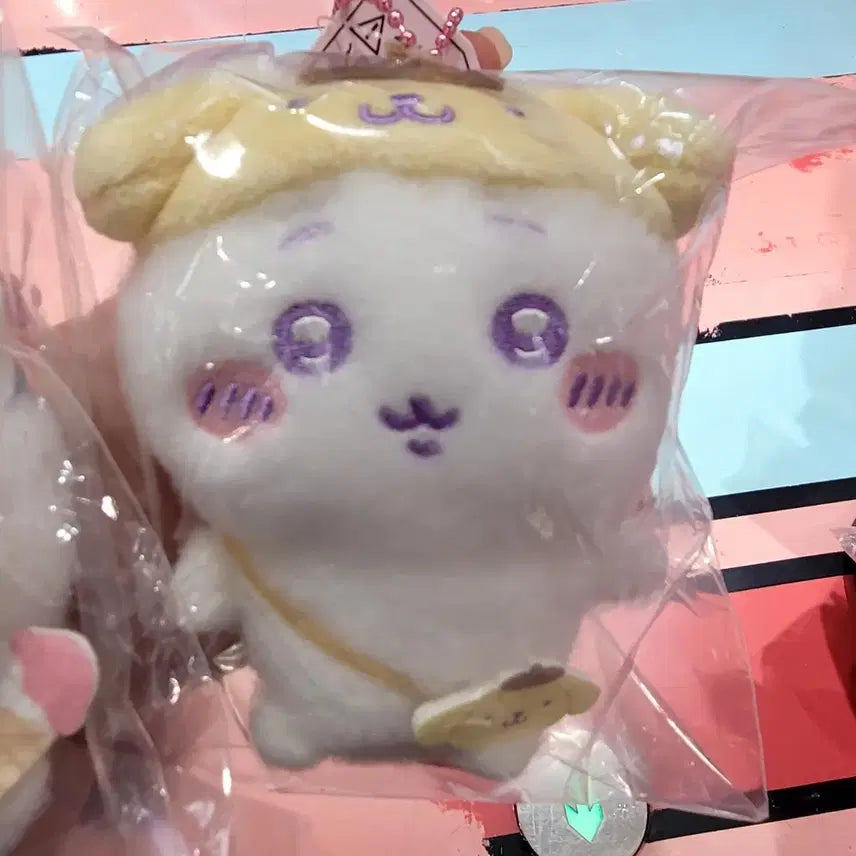 [BUNJANG] Chiikawa x Pompompurin Collaboration Mascot Mini Keychain / 치이카와  폼폼푸린 콜라보 마스코트 키링 미니소