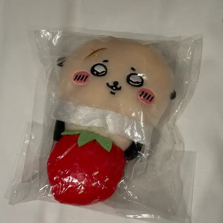 [BUNJANG] Chiikawa Strawberry Racco Plush / 치이카와 딸기 랏코