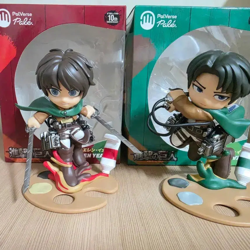 [BUNJANG] Attack on Titan Bushiroad Palette Eren &amp; Levi Limited Edition + Bushiroad Eren &amp; Erwin Set / 진격의거인 부시로드 팔레트 에렌, 리바이 한정판 2종 + 부시로드 에렌, 엘빈 2종 일괄 양도합니다.