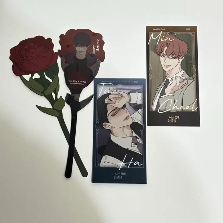 [BUNJANG] Sealed Flower Tears Rose Bundle Set / 시든 꽃에 눈물을 팝업 한정 특전 예약한정 장미 일괄 판매