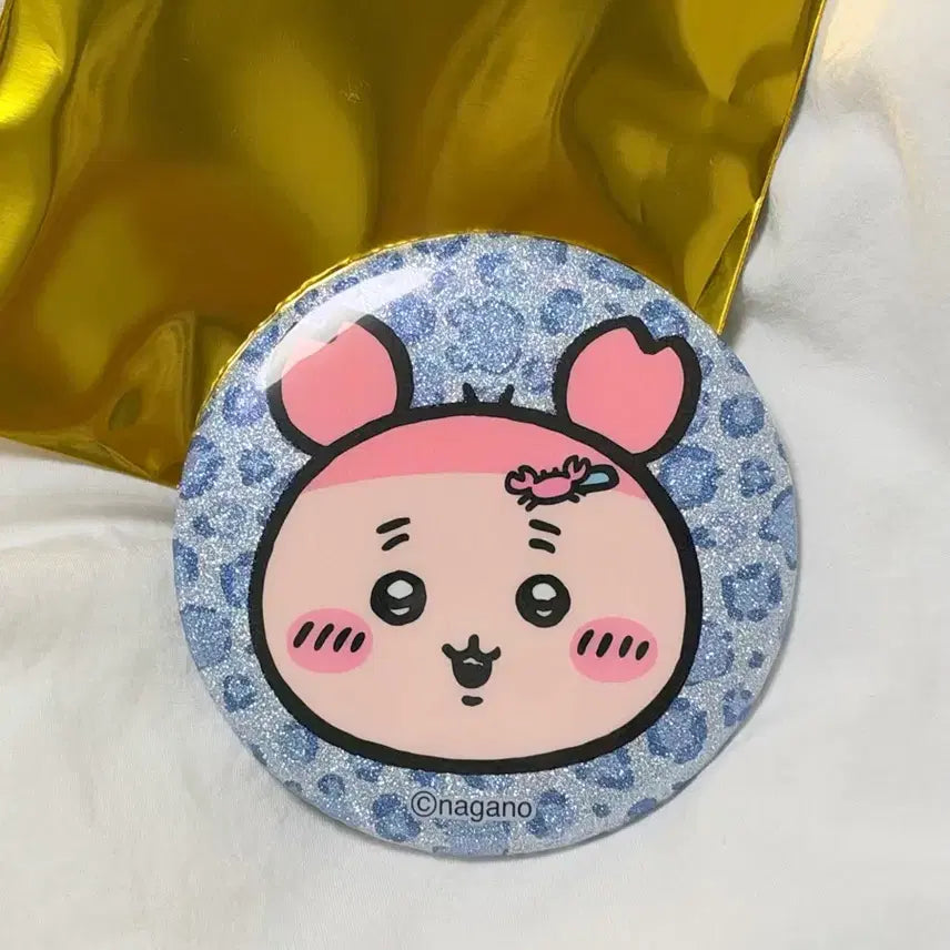 [BUNJANG] Chikawa Leopard Kani Can Badge / [새상품] 치이카와 레오파드 카니 캔뱃지