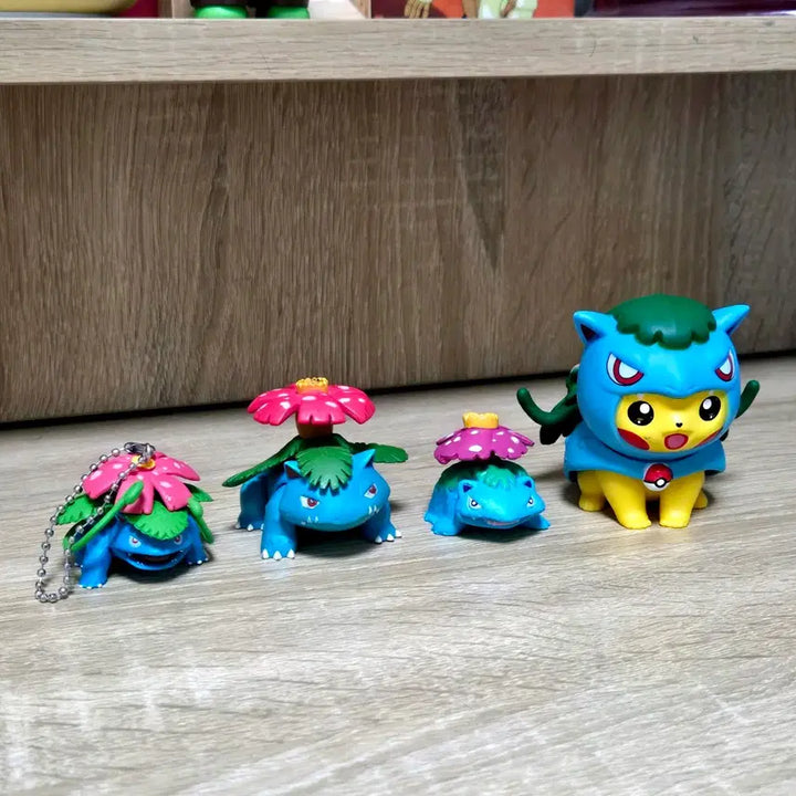 [BUNJANG] Pokemon Moncolle Venusaur 4-Figure Set / 포켓몬 피규어 몬코레 가챠 이상해꽃 4종 세트