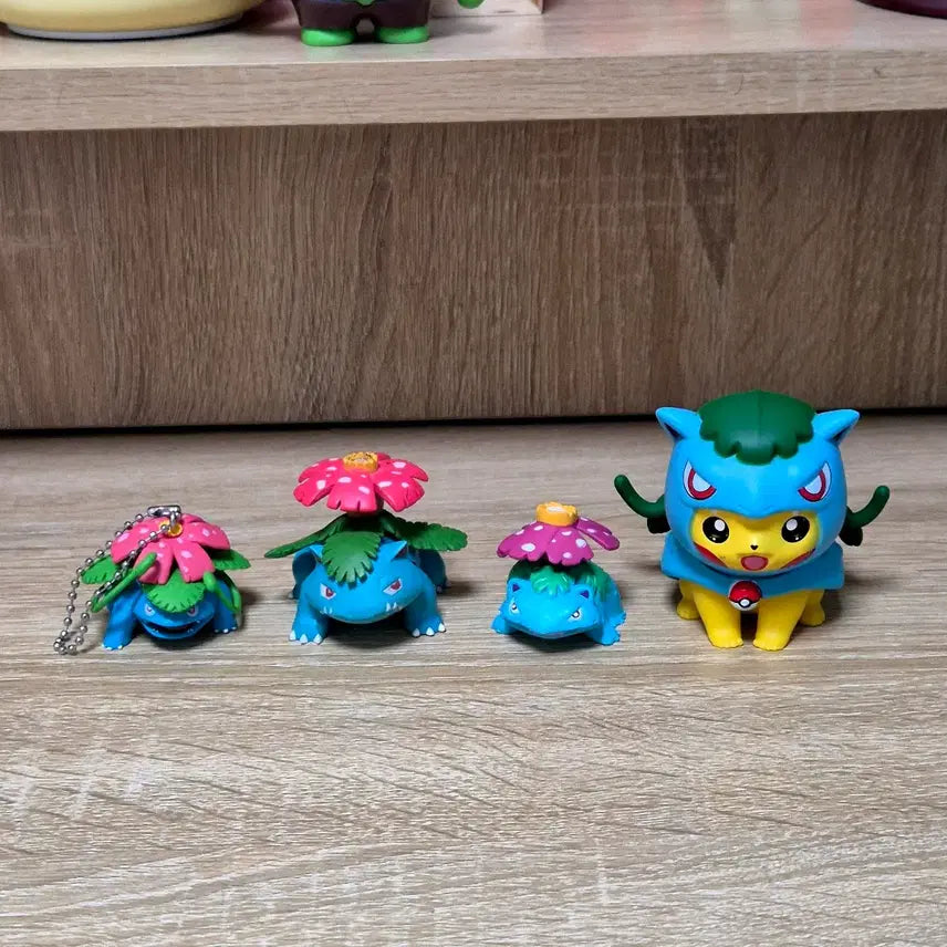 [BUNJANG] Pokemon Moncolle Venusaur 4-Figure Set / 포켓몬 피규어 몬코레 가챠 이상해꽃 4종 세트