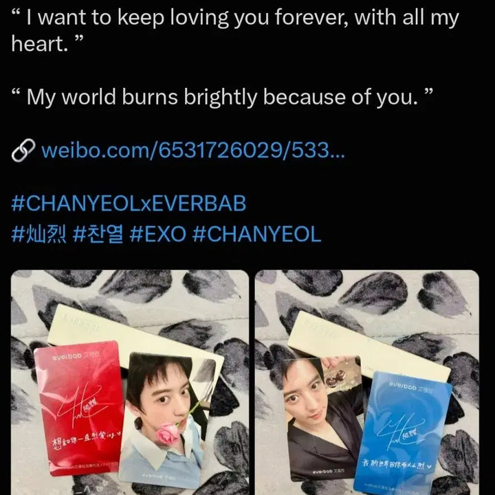 [BUNJANG] EXO Chanyeol Everbab Photocard Sealed / 엑소 찬열 everbab포카 미개봉