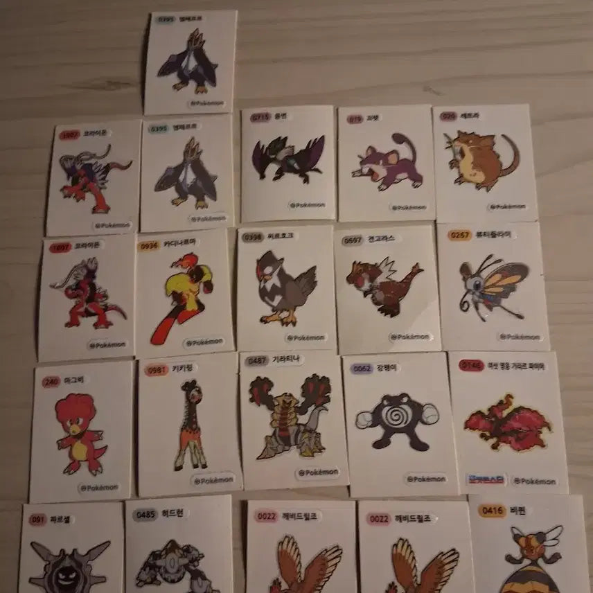 [BUNJANG] Pokemon Stickers Bundle / 포켓몬 띠부씰 판매해요