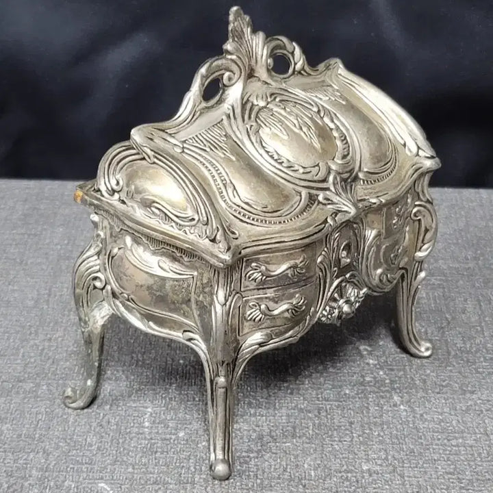 [BUNJANG] Brass Jewelry Box with Exquisite Patterns / 백동 보석함