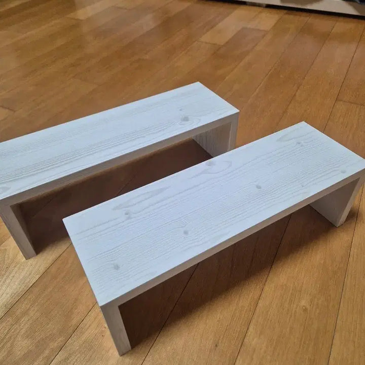 [BUNJANG] Daiso Wood Shelf Bundle Set (2 pcs) / 다이소 우드 선반 2개 일괄