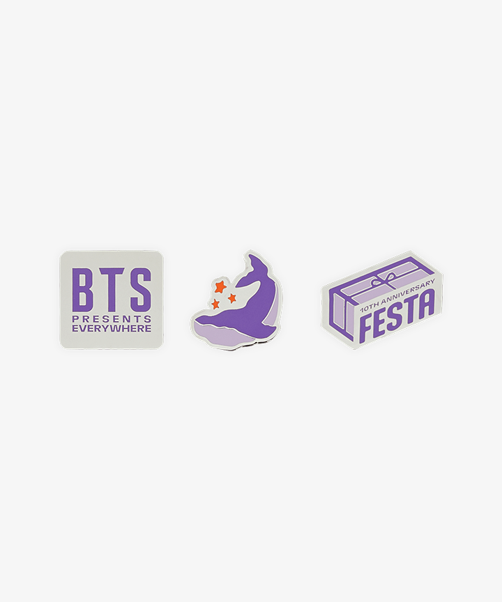 BTS - "10th Festa" Official MD (Keyring, Magnet Set, Photo Frame, Picnic Mat, T-Shirt) [23.08.24] - HALLYUSUPERSTORE