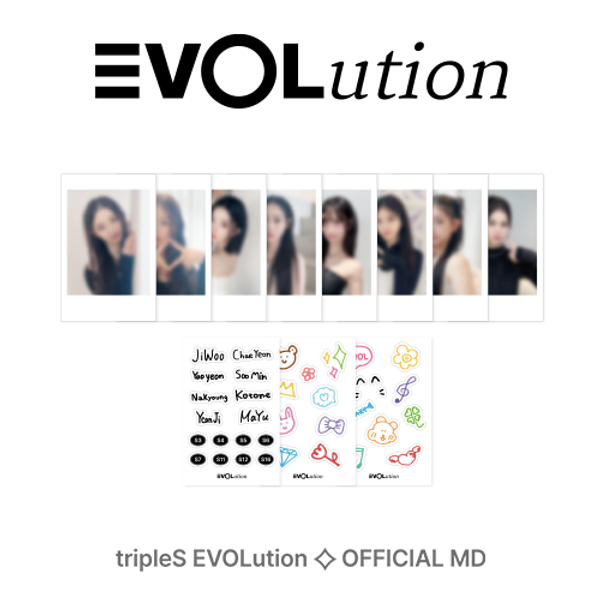 TripleS - TripleS EVOLution Official MD (Postcard Set, ID Photo Set, Polaroid Type Photocard Set) - HALLYUSUPERSTORE