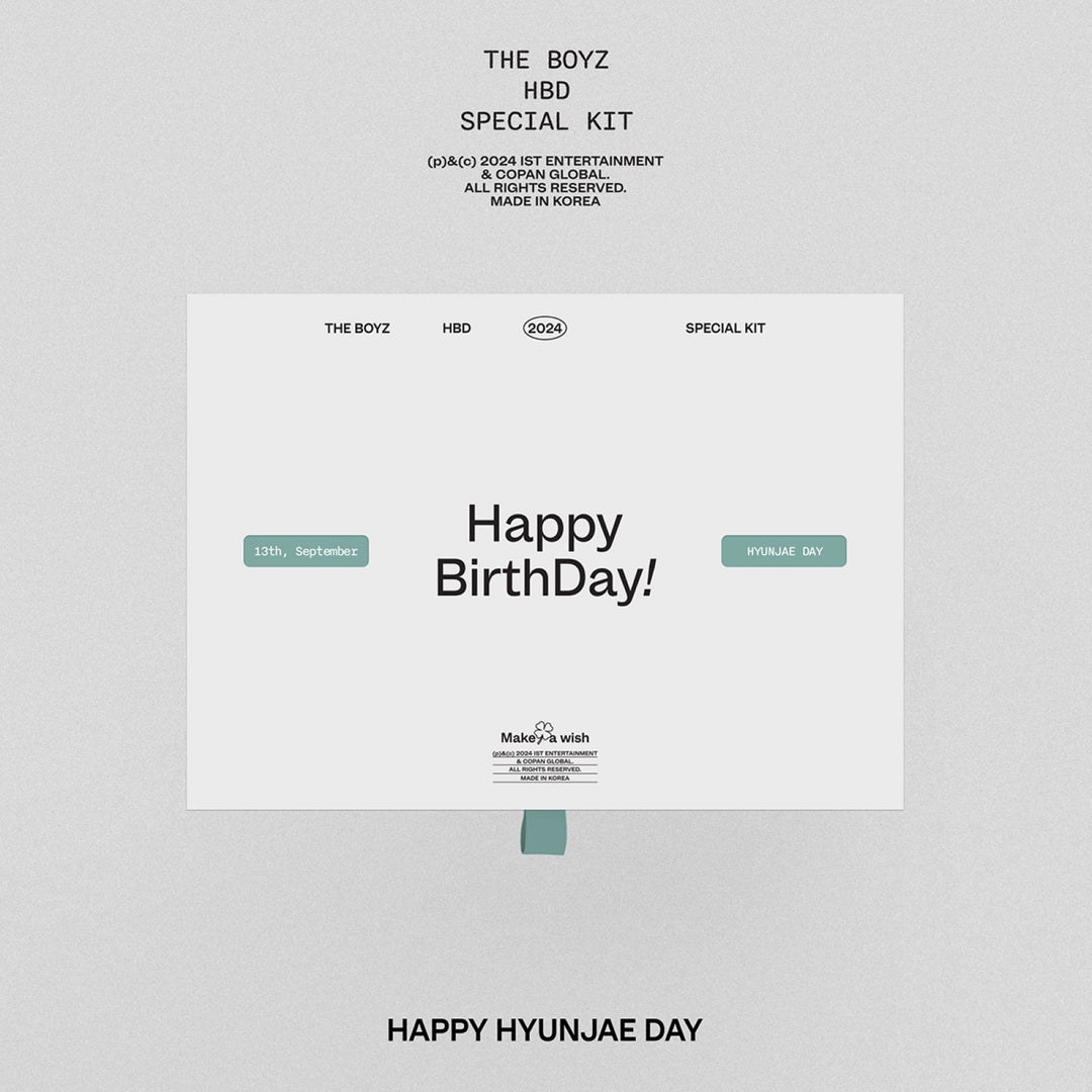 [Pre-Order] HyunJae (of The Boyz) - The Boyz HBD HyunJae Special Kit + Withmuu Pre-Order Benefit - HALLYUSUPERSTORE