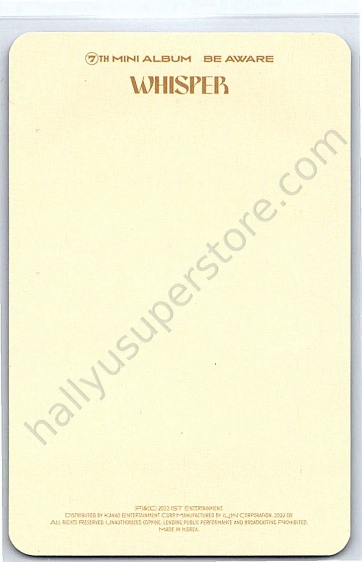 THE BOYZ - Younghoon - Be Aware album photocard denial version