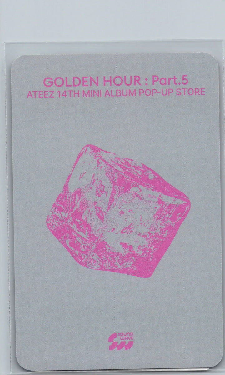 ATEEZ "GOLDEN HOUR : Part.5" - Soundwave POP-UP Lucky Draw Event Photocard, Card Sticker [26.06.26]