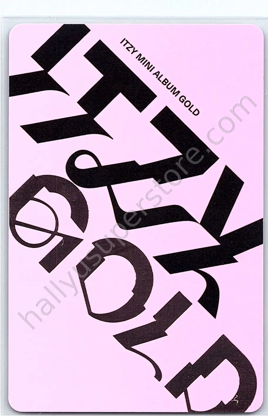 ITZY - Ryujin - GOLD album photocard nemo version photocard set pink version