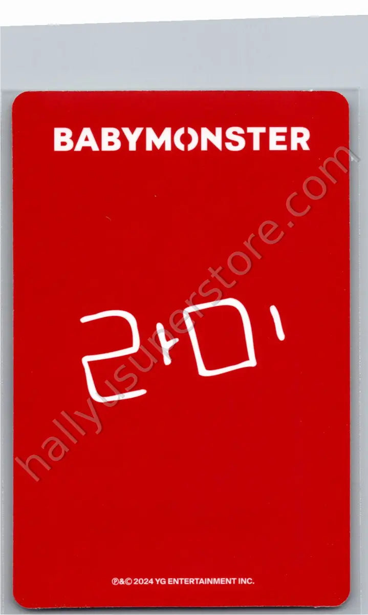 BABYMONSTER - Rami - BABYMONSTER - Rami - BABYMONS7ER Album yg tag version photocard set version 2