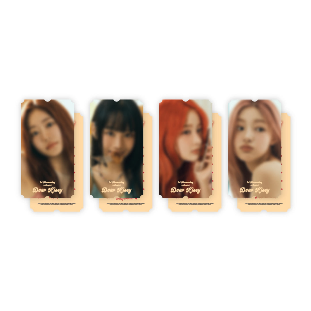 Kiss Of Life - 1st FanMeeting [Dear Kissy in Bangkok] Official MD (Tin Case Photocard Set, Special Ticket, Photocard Deco Sticker, Acrylic Keyring) - HALLYUSUPERSTORE
