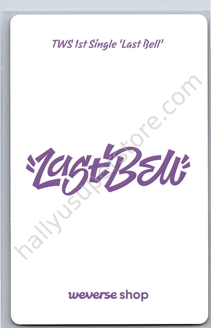 TWS - Kyungmin - Last Bell comeback event pob (pre-order benefit)