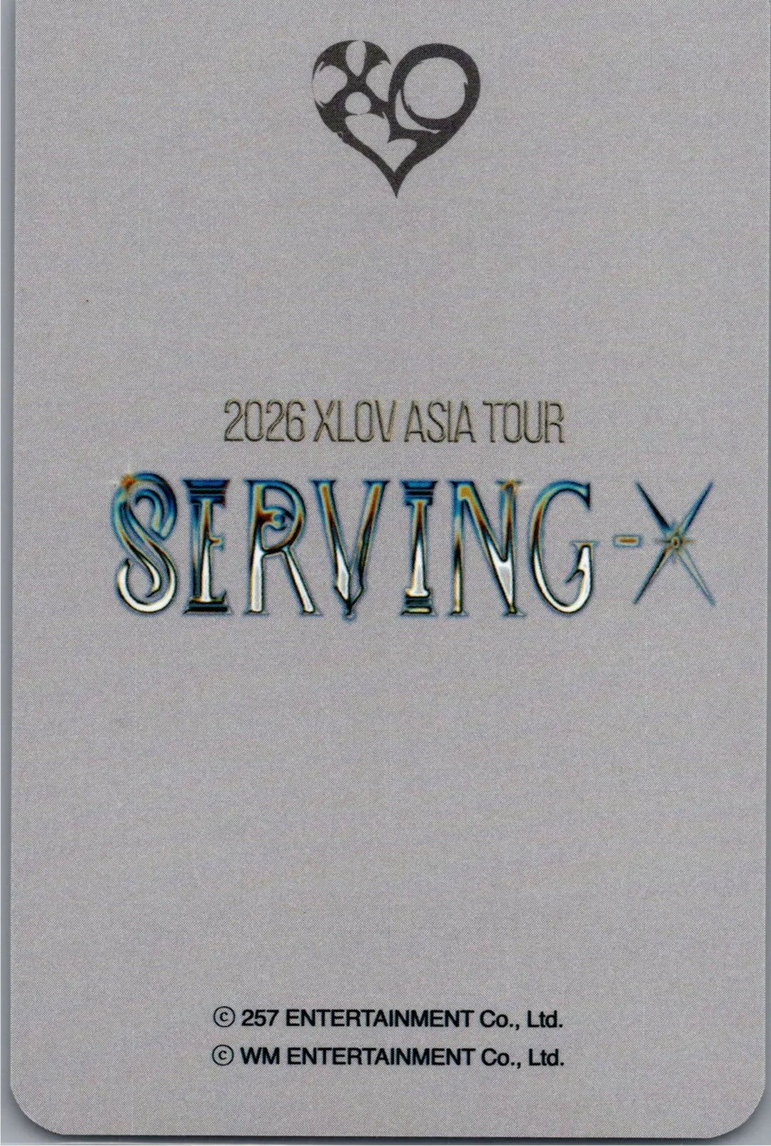 XLOV "2026 XLOV ASIA TOUR [Serving-X]" - XLOV Concert MD Special Event Photocard [26.07.20]
