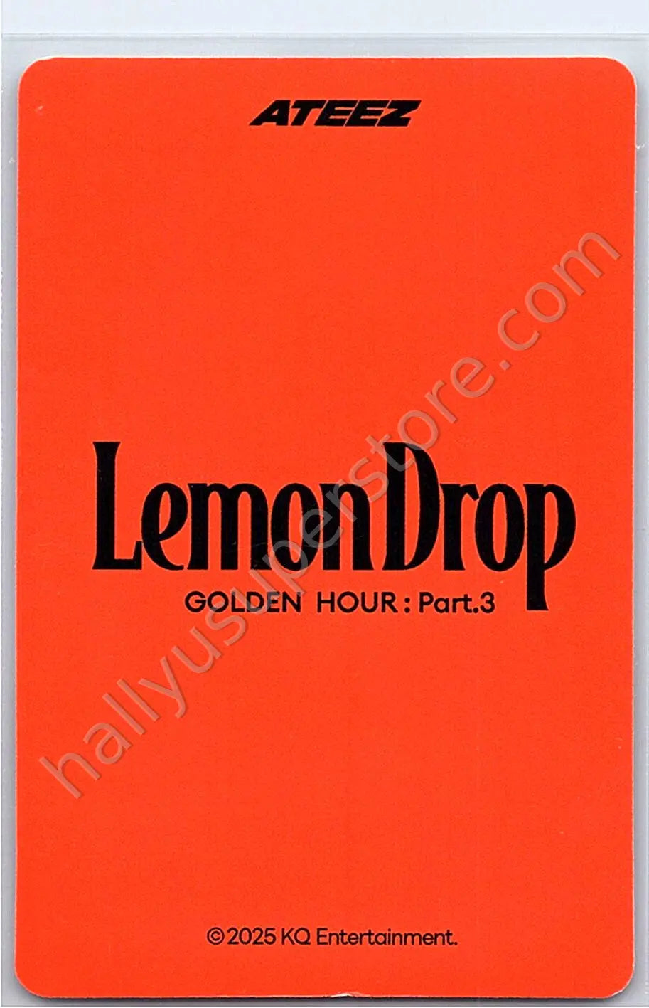 ATEEZ - Mingi - POP-UP: Lemon Drop (Line Friends) merch photocard trading card version 1