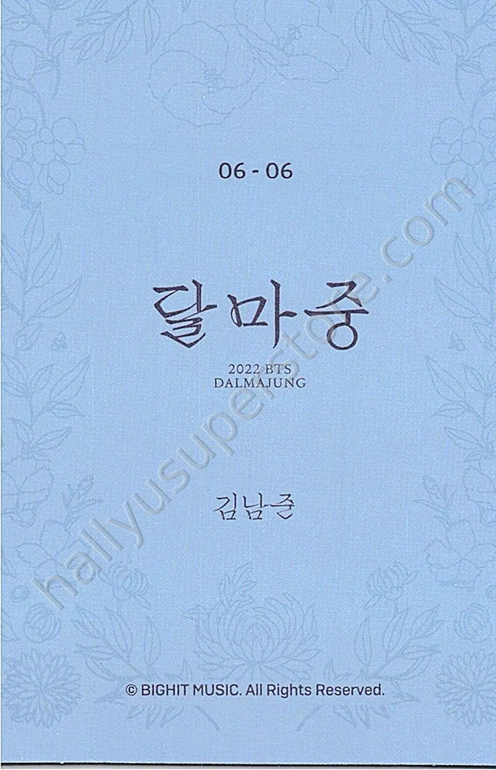 BTS - RM - Dalmajung 2022 6/6 mini photocard