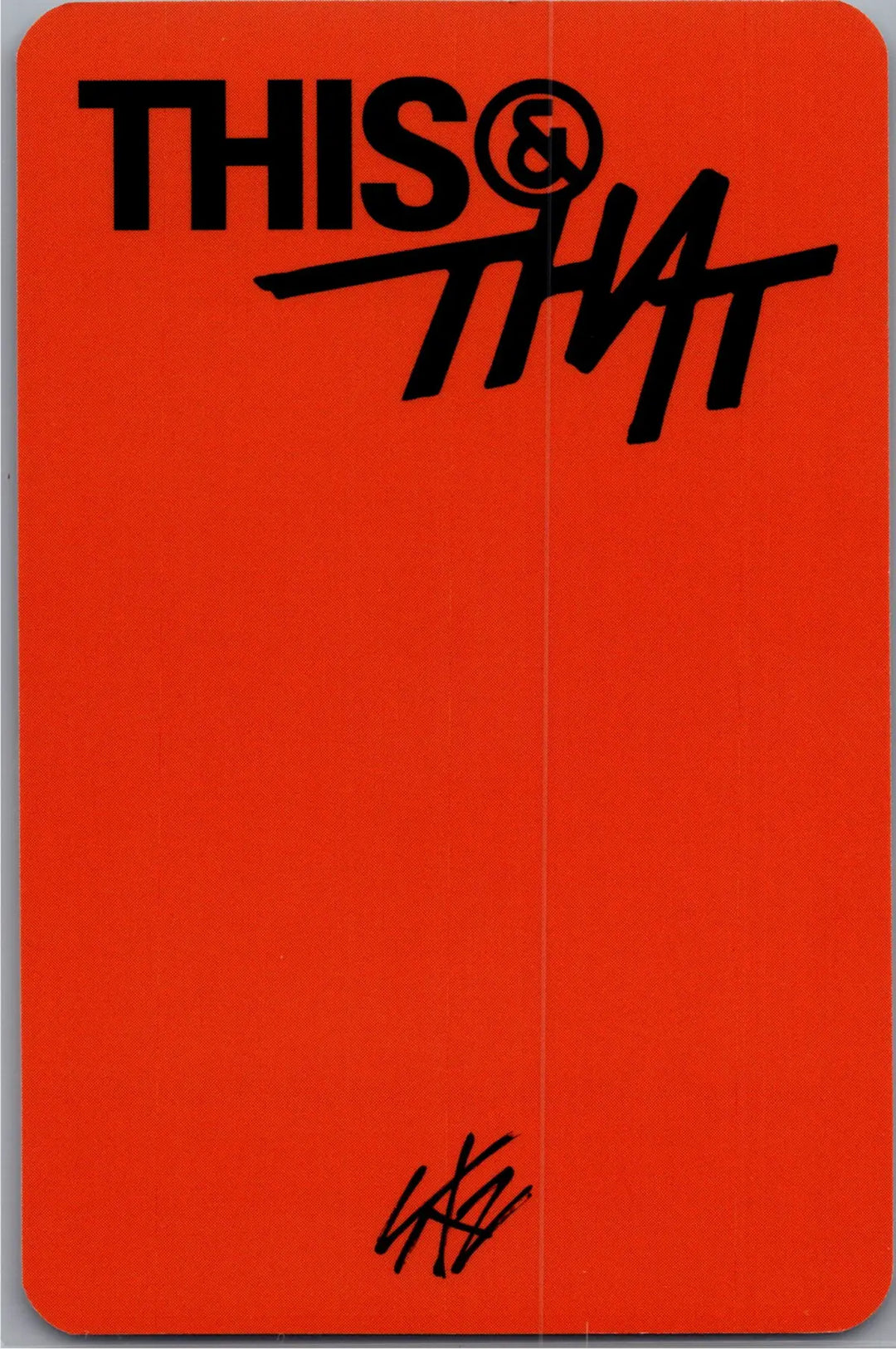 Stray Kids "THIS &amp; THAT" - Music Plant Pre-Order Benefit Photocard [26.08.18]