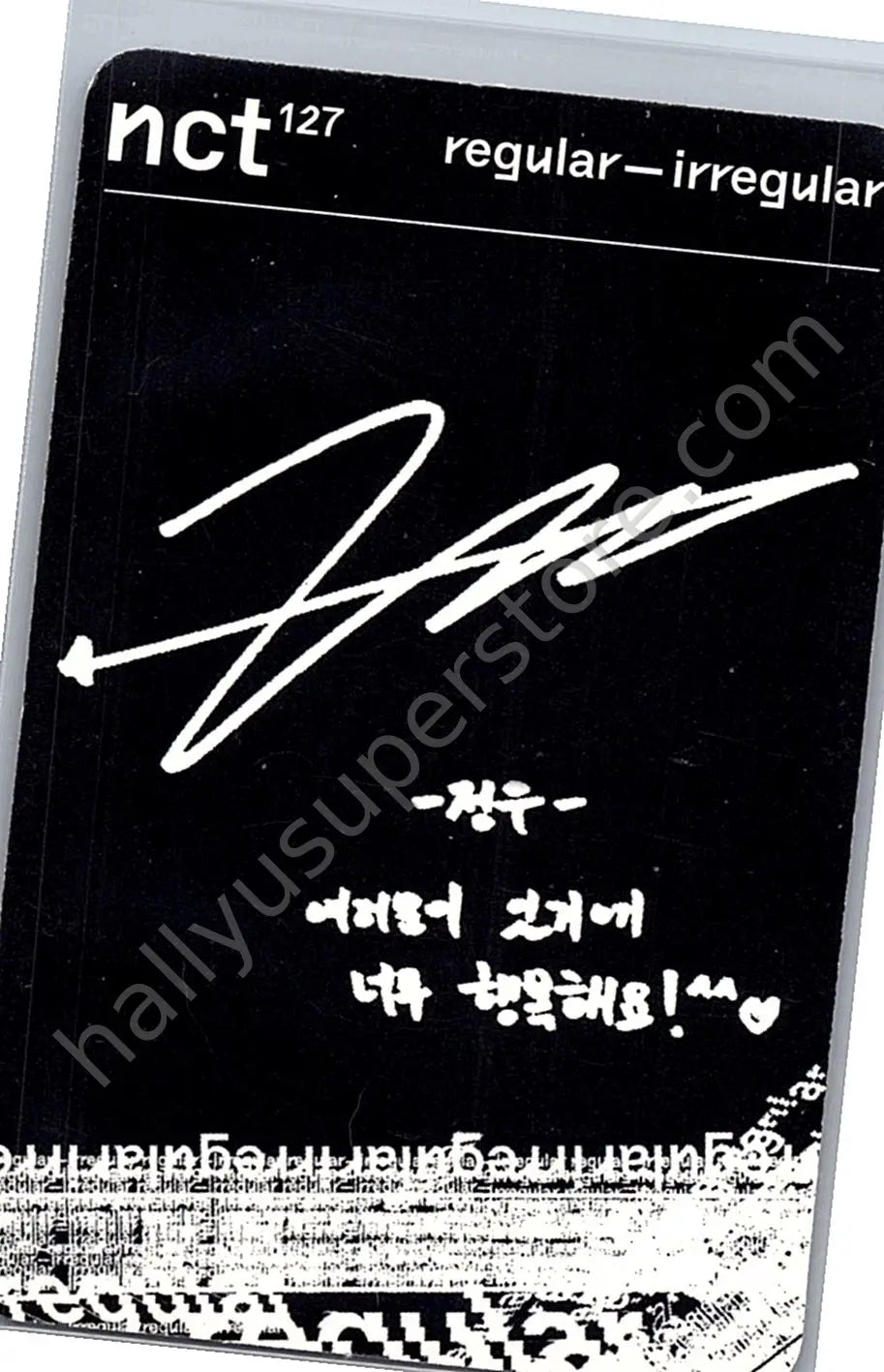 NCT 127 - Jungwoo - Regular - Irregular album photocard irregular version