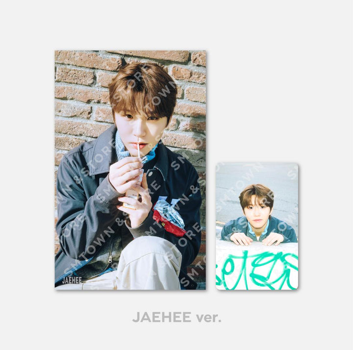 NCT Wish - "Wish Station" Official MD (4x6 Photo, Postcard + Hologram Photocard) - HALLYUSUPERSTORE
